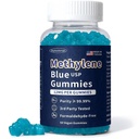 Methylene Blue Gummies Pharmaceutical Grade (12 MG), Support Mental Clarity, Memory, Focus, Cognition & Natural Energy, Made in USA, Formaldehyde Free, 60 Gummies