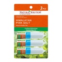 Natural Solution Nasal Inhaler, Infused with Pink Salt and Organic Mint Oil, Nose Cleaner, Cooling, Relaxing & Refreshing Aromatherapy Diffuser, 0.068oz | Pack of 3 (8206A-3PK)