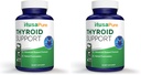 NusaPure Thyroid Support Supplement (Non-GMO) 120 caps, Ashwaganda, Iodine, Zinc, kelp, Vitamin B12, L-Tyrosine, Selenium, Copper (Pack of 2)