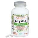 Quantum Health L-Lysine 500mg Essential Amino Acid Supplement - Supports Collagen & Protein Synthesis, Bone Health, Muscle Recovery and Immune Health - Vegan Friendly - 100 Tablets