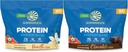 Sunwarrior Chocolate & Vanilla Organic Plant Based Protein Powder Set | Bundle & Save | Vegan Organic Protein Powder | Non-GMO Soy Dairy Filler & Gluten Free (90 Servings Each)