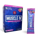 Muscle I.V.® Mood Support + Recovery - Calm Focus, Relaxation and Stress Relief Drink Mix | KSM-66® Ashwagandha, L-Theanine, Magnesium Glycinate, D3 + K2, Electrolytes | Sugar-Free, 15 Stick Packs