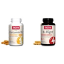 Jarrow Formulas Curcumin 95 500mg and B-Right Optimized B-Complex Capsules Bundle, 120 + 100 Count