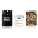Keto Multi Collagen Peptides (16.2 oz) + Creatine Monohydrate Powder (500g) + Colostrum Powder (60g) Bundle – Unflavored, Gluten-Free, Non-GMO, Clean Ingredient Formula