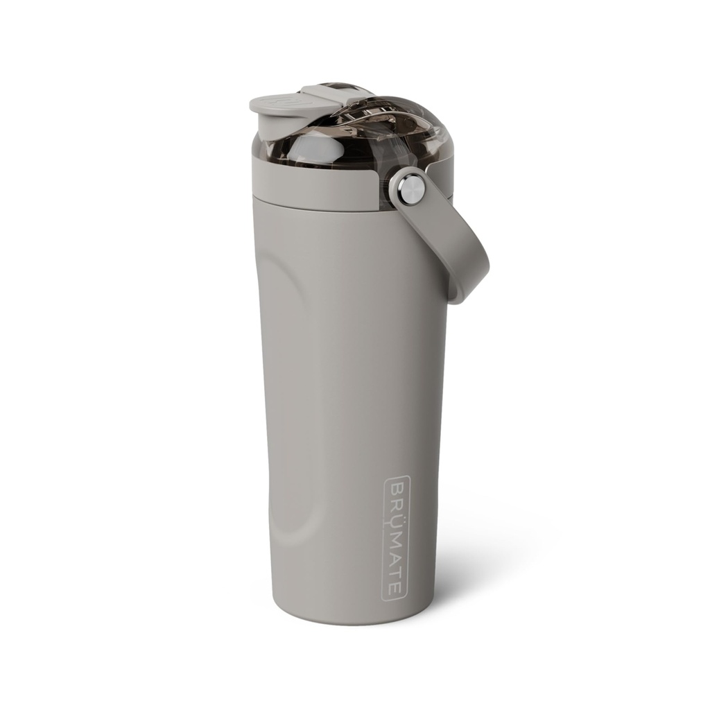 BrüMate MultiShaker Blender Shaker Bottle | 100% Leakproof Insulated Stainless Steel | Pre Workout and Protein Shaker Bottle for the Gym | 25oz (Mocha)