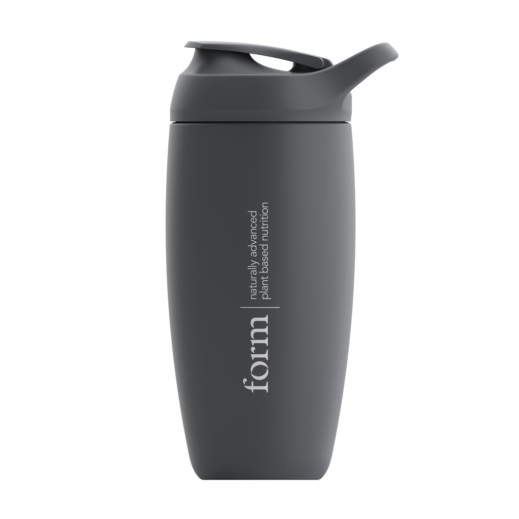 Form Insulated Stainless Steel Protein Shaker Bottle - 550ml, Leak-Proof Protein Shaker Stainless Steel with Snap-Fit Agitator - Keeps Drinks Cold for 12 Hours!