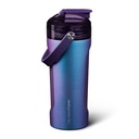 BrüMate MultiShaker Blender Shaker Bottle | 100% Leakproof Insulated Stainless Steel Shaker Bottle | Protein Shaker Bottle, and Pre Workout Bottle for the Gym | 26oz (Dark Aura) | 100% Leakproof