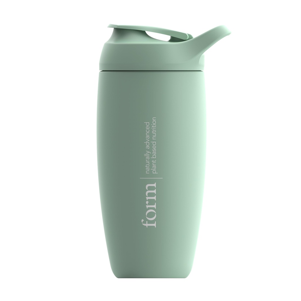 Form Insulated Stainless Steel Protein Shaker Bottle - 550ml, Leak-Proof Protein Shaker Stainless Steel with Snap-Fit Agitator - Keeps Drinks Cold for 12 Hours!