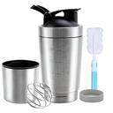 VALESKA Stainless Steel Protein Shaker Bottle, 27.0 Fl Oz, Insulated, Leak Proof, BPA Free, Hiking