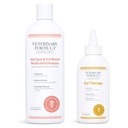 Veterinary Formula Clinical Care Hot Spot & Itch Relief Medicated Shampoo for Dogs and Cats (16oz) + Veterinary Formula Clinical Care Ear Therapy for Dogs and Cats (4 oz.)