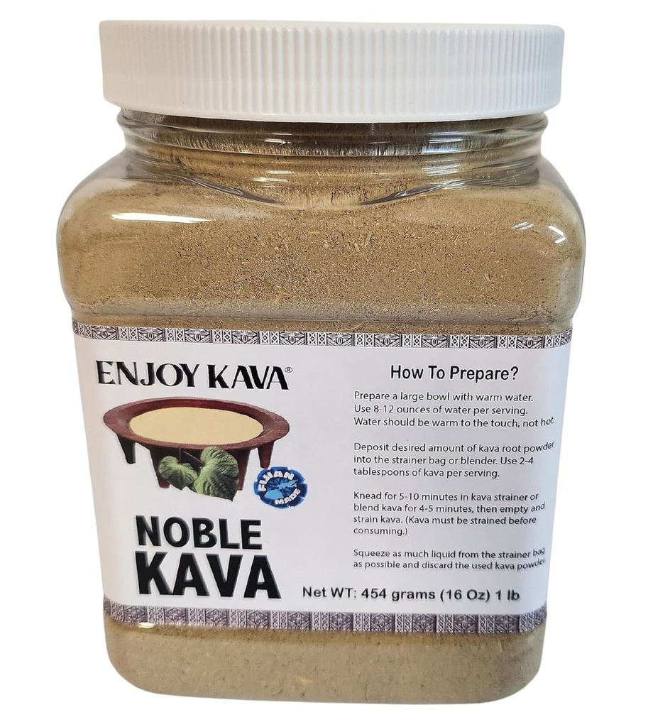 Fijian Made™ - Enjoy Kava® NOBLE KAVA (16 Oz JAR) Kava from FIJI