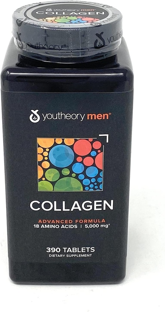 Nutrawise Corporation витеорії чоловіків Collagen Advanced Formula, Білий, планшет, 390 Граф