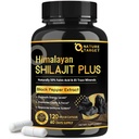 NATURE TARGET Himalayan Shilajit Capsules - 500mg Pure Shilajit with 50% Fulvic Acid & Black Pepper - Energy, Focus & Vitality - 120 Vegan Capsules