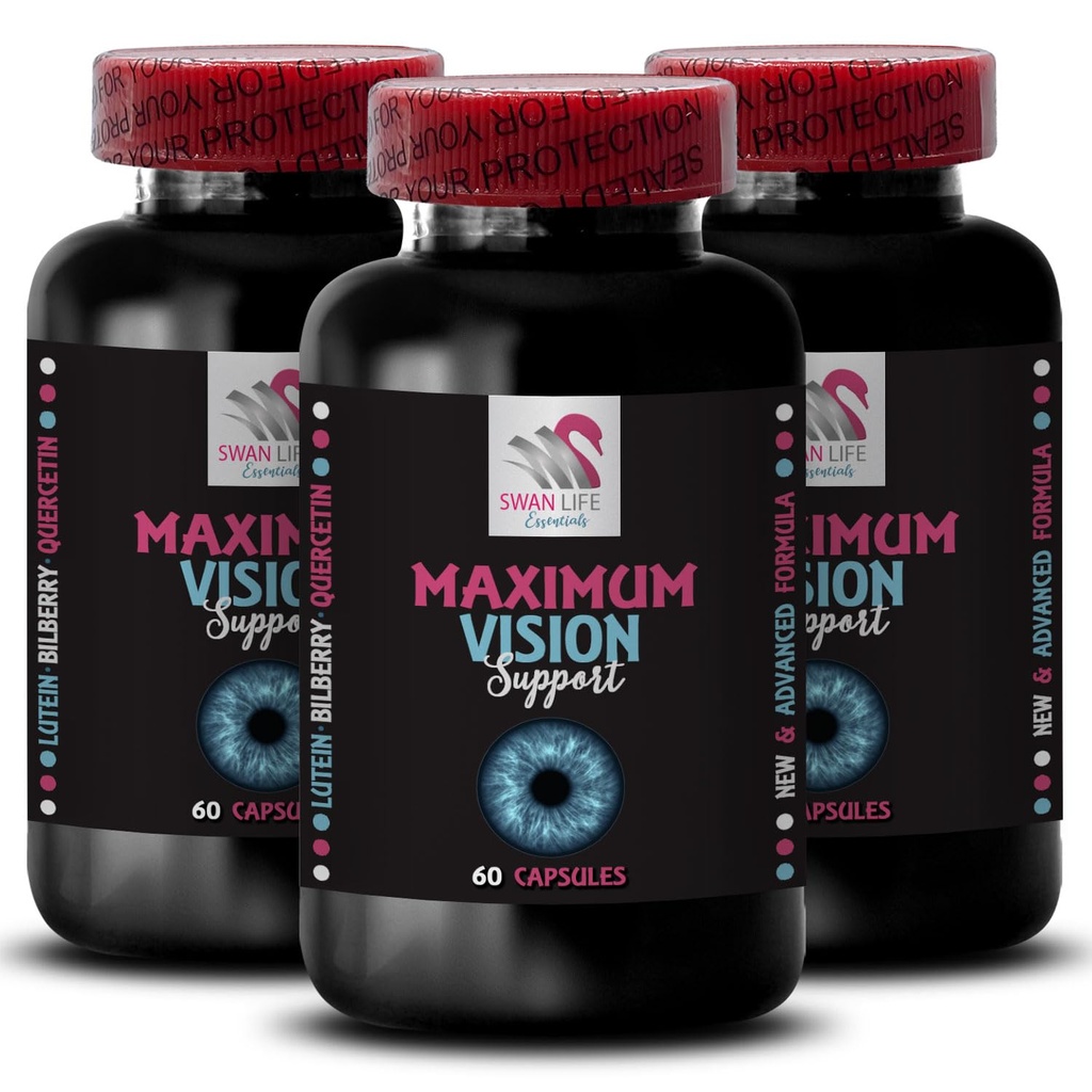 Bright sight - EYE VISION SUPPLEMENT - Eye sharpener, Vision strength, Focus clear, Visual clarity, Sharp vision, Focused view, Eye support, Visual aid, Detail booster 3 Bottle 180 Capsules
