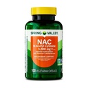 Spring Valley NAC 1,000 mg Vegetarian Capsules, Immune Support Dietary Supplement, with Selenium & Molybdenum, Antioxidant Support, 100 Count