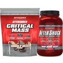 Myogenix Critical Mass Cookies & Cream and Aftershock Wildberry Blast 3 lbs – Critical Mass: Whey Protein Powder, Creatine & Glutamine – Aftershock: Recovery Carbohydrates, Protein Powder, & Aminos St