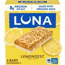LUNA Bar - LemonZest Flavor - Gluten-Free - Non-GMO - 7-9g Protein - Made with Organic Oats - Low Glycemic - Whole Nutrition Snack Bars - 1.69 oz. (6 Pack)