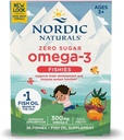Nordic Naturals Nordic Omega-3 Fishies, Tutti Frutti - 36 Fishies - 300 mg Total Omega-3s with EPA & DHA - Zdravý mozek, nálada, vize a imunitní systém - Non- GMO - 36 Služeb