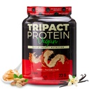 Nutrology TRIPACT Vegan Protein Powder - Organic Pea, Rice & Pumpkin Blend Meal Replacement Shake with BCAAs & Glutamine for Muscle Recovery & Immunity, Peanut Butter & Vanilla Flavor, 20 Servings.