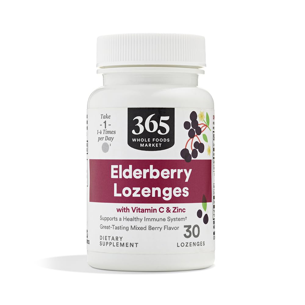 365 by Whole Foods Market, Elderberry & Zinc Lozenges, 30 ct