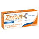 HealthAid Zincovit-C Lozenges – Vitamin C, Zinc & Propolis – Supports Immune Function & Antioxidant Protection – Chewable Tablets, Orange Flavor, 60 Count, Vegetarian*