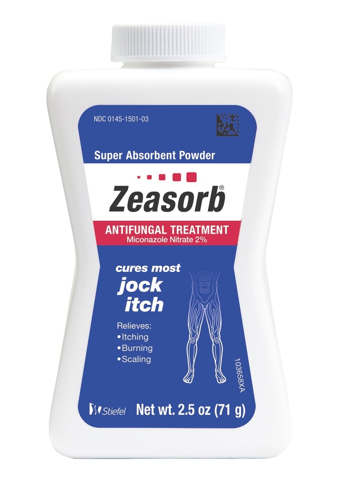 Zeasorb Treatment Powder, Jock Itch, 2.5 Ounce (Pack of 2)