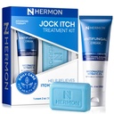 Hermon Jock Itch Antifungal Treatment Kit: Antifungal Cream & Soap for Jock Itch, Ringworm & Athlete’s Foot – Fast-Acting Anti-Fungal Care that Soothes, Cleanses & Restores Skin Health