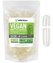 XPRS Nutra Size 4 Empty Capsules - 500 Count Clear Small Empty Vegan Capsules - DIY Vegetable Capsule Filling - Fillable Do-It-Yourself Veggie Pill Caps for Supplements