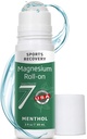 Seven Minerals Magnesium Roll On Stick with Menthol for Pain Relief - Cooling Magnesium Oil for Sports Recovery, Sore Muscles, Backache - Fast Acting - All Natural Alternative, 3 Fl Oz