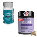 ColonBroom GLP-1 Weight Management (30 Servings) + Creatine Monohydrate Capsules Supplements (30 Servings) | Supports Appetite Control, Energy, Mood Balance, Brain & Nervous System