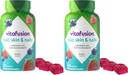 Vitafusion Cabelo Gorgeous, Skin & Nails Multivitamina Plus Biotina e Antioxidantes Vitaminas C&E, Raspberry Flavor, 135ct (45 Day Supply), a partir de America's Number One Gummy Vitamin Brand (Pack of 2)