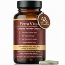 Ferravital Ferritin Support, Ferritin Supplement for Women, Daily Iron Supplement with Iron Bisglycinate Lactoferrin Vitamin C B12, Gluten Free & Non-GMO, 60 Capsules (A)
