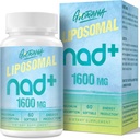 1600 MG Liposomal NAD+ 补充,NAD+ 助推补充,高级吸收,用于老化防御的维生素B3,长寿,能源,修理,非GMO,60软胶