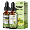 Liposomal Rhodiola Rosea Tincture, Ultra Strength Rhodiola Supplement with Ashwagandha, Saffron, Magnesium, SAM-e, Rhodiola Rosea Extract Liquid Drops for Natural Relaxation, Mood, Energy, Pack of 2