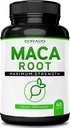 Capsulele rădăcină Maca 15,000 mg pentru bărbaţi şi femei - 10x echivalent extract concentrat - [putere maximă] - Zero Fillers - Trei părţi testate - Vegan - Gluten Free & Non-GMO - Statele Unite ale Americii Made - 60 Capsule