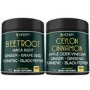 Herbpy Bundle 6in1 Beet Root Capsules 755mg/serving (100 Capsules) & 6in1 Premium Ceylon Cinnamon Capsules 755mg/serving (100 Capsules)