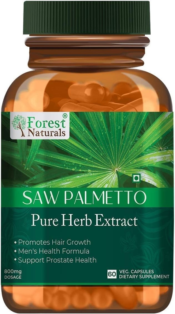 Saw Palmetto Extract Capsules | 60 Veg Capsules | 800Mg | Pack of 1