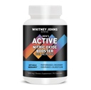 Whitney Johns Nutrition Men's Active – Nitric Oxide & Blood Flow Support Supplement – Bergamot, Maca Root, Choline, Magnesium, Zinc – Caffeine-Free, Sugar-Free, Vegan – 30-Day Supply