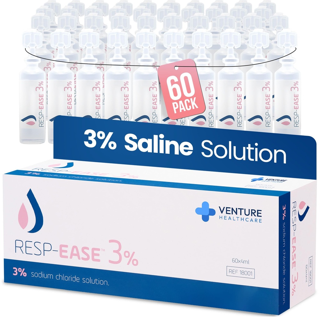 3% Saline Solution for Moisturizing of The Airways - Sodium Chloride 3% for Nose, Nasal Cleanse for Adults and All Ages - 240ml / 8.12 fl oz
