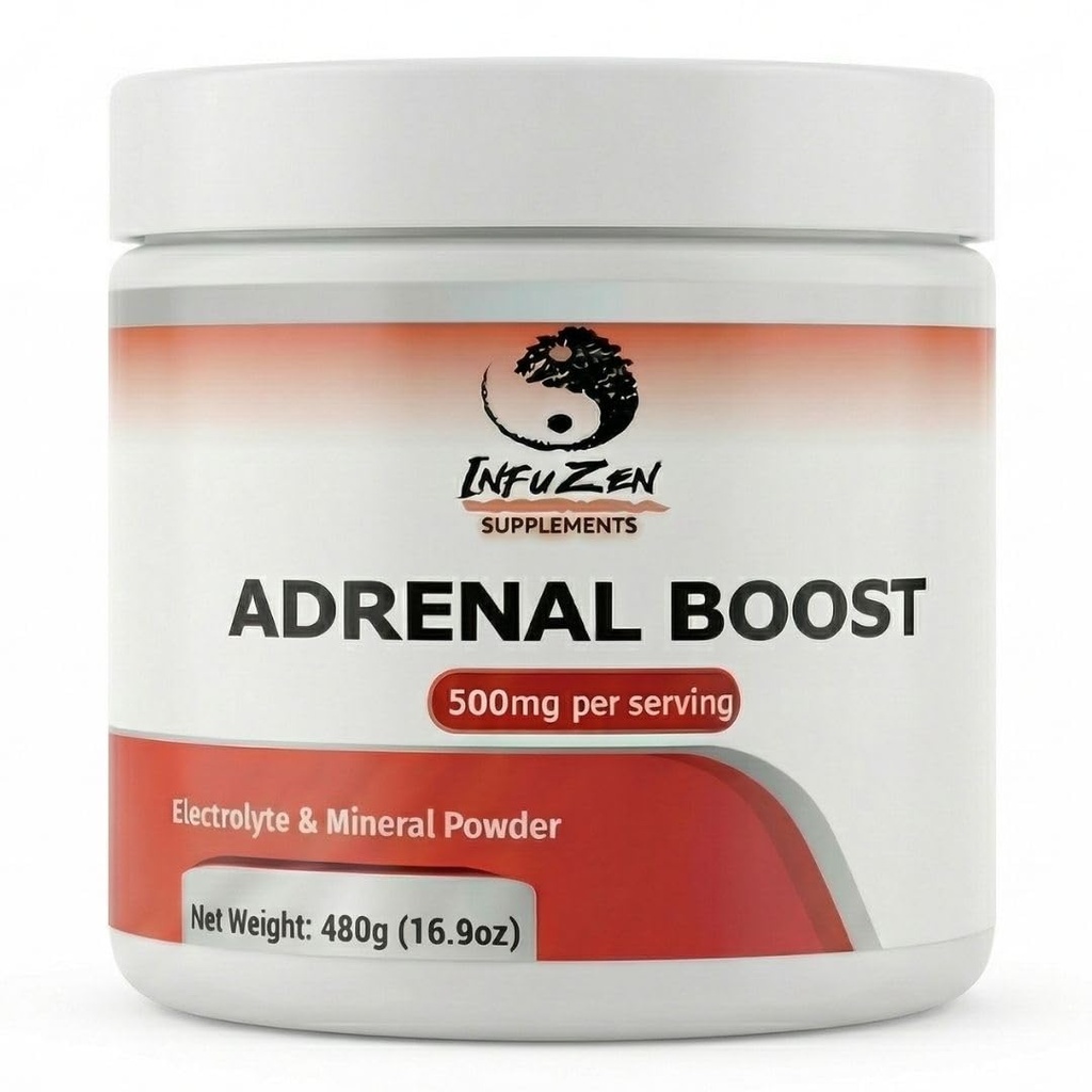 Adrenal Support & Electrolyte Powder – 16.9 oz (480g) – Stress Management & Hydration Mineral Blend – 500mg Per Serving – 960 Servings