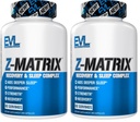 Evlution EVL Post Workout Recovery Supplement - Magnesium and Zinc - ZMatrix Zinc Magnesium Aspartate Muscle Recovery Supplement for Sleep Support and Muscle Health (Pack of 2)