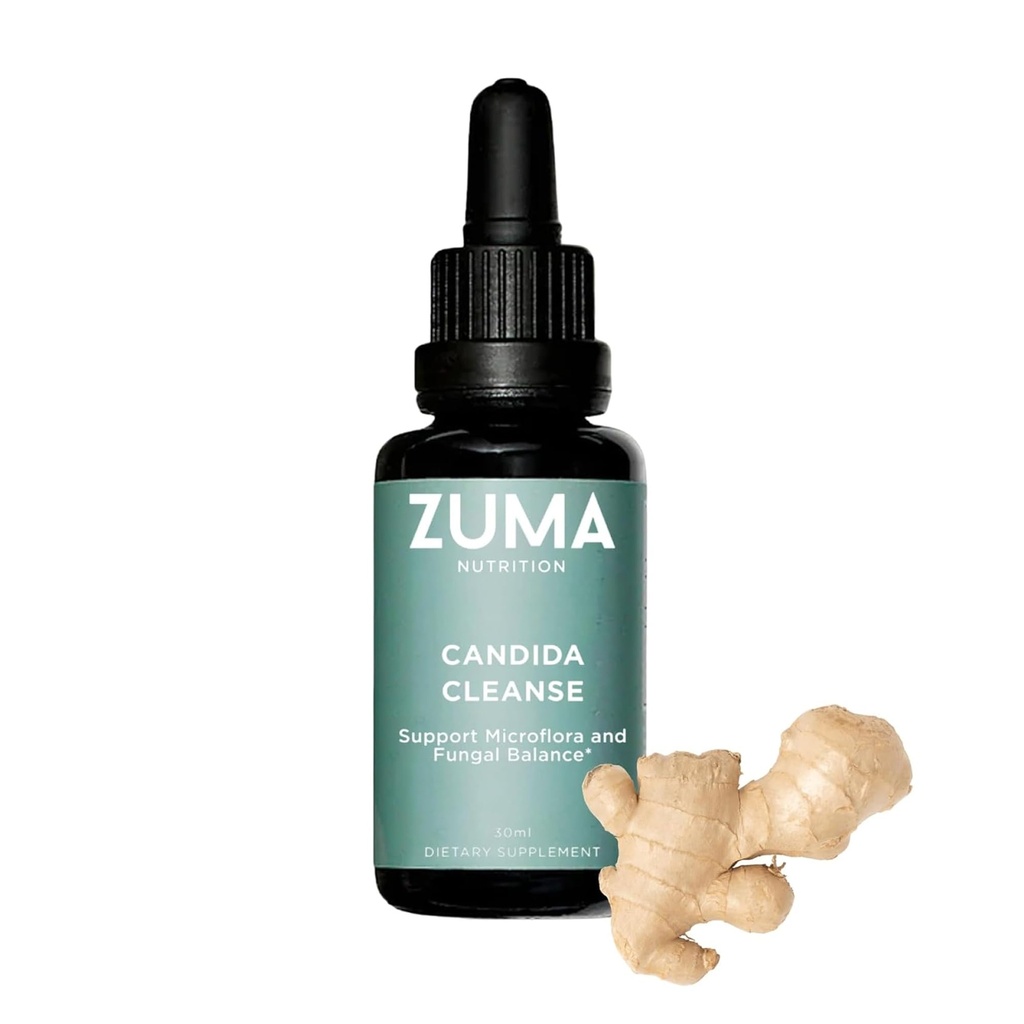 Zuma Nutrition Candida Cleanse Tonic - Candida Support & Candida Cleanse Detox with Oregon Grape, Goldenseal & Echinacea - Yeast Infection & Gut Cleanse Herbal Supplement, 30 mL