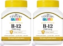 21st Century B 12500 mcg Subcal Tables, 110 Count (Pack of 2)