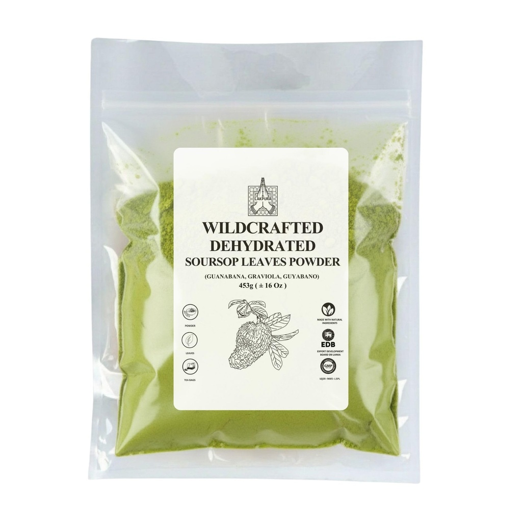 Lakpura® Graviola Soursop Leaves Powder (16oz)