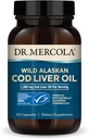 Dr. Mercola Cod Liver Oil, 1,300 мг Пер Сервінг, 30 Сервінги (60 капсули), Дієтичні добавки, Підтримує мозок, кісткове та суглобове здоров'я, Не-GMO, сертифікований MSC