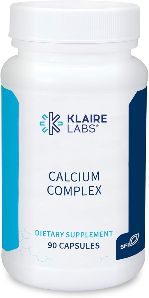 Комплекс кальцію Klaire Labs - сертифікований BSE-Free Calcium Microcrystalline Hydroxyapatite і Citrate з фосфором (90 капсули)