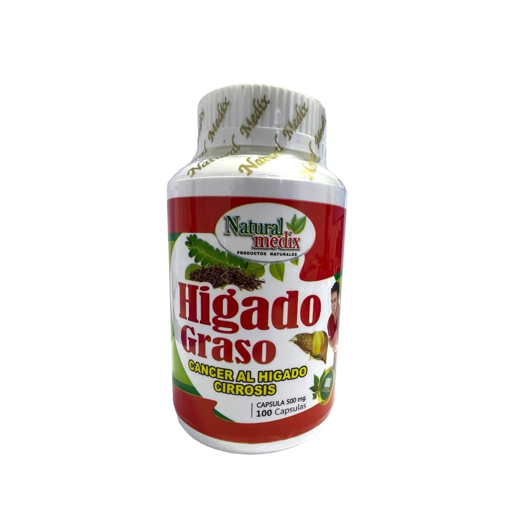 Hígado Graso Suplemento Herbal con Alcachofa, Sangre de Drago y Boldo – 100 Cápsulas | Liver Support Supplement with Artichoke, Dragon’s Blood & Boldo – 100 Capsules