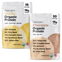 Complement Organic Protein Bundle | Vanilla & Chocolate Vegan Protein for Post-Workout Recovery & Daily Nutrition