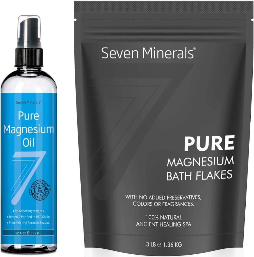 Tujuh Mineral Pure Magnesium Oil & Pure Magnesium Bath Flakes