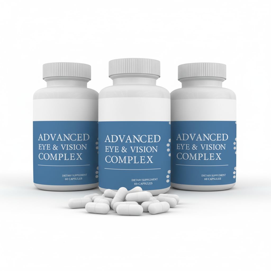 #1 Complete Research Vision Formula Advanced Eye Health Vitamin & Mineral Supplement Support w/Bilberry, Lutein, Zeaxanthin, Lycopene, Resveratrol | Eye Strain, Dry Eyes 180 caps (3 Pack)